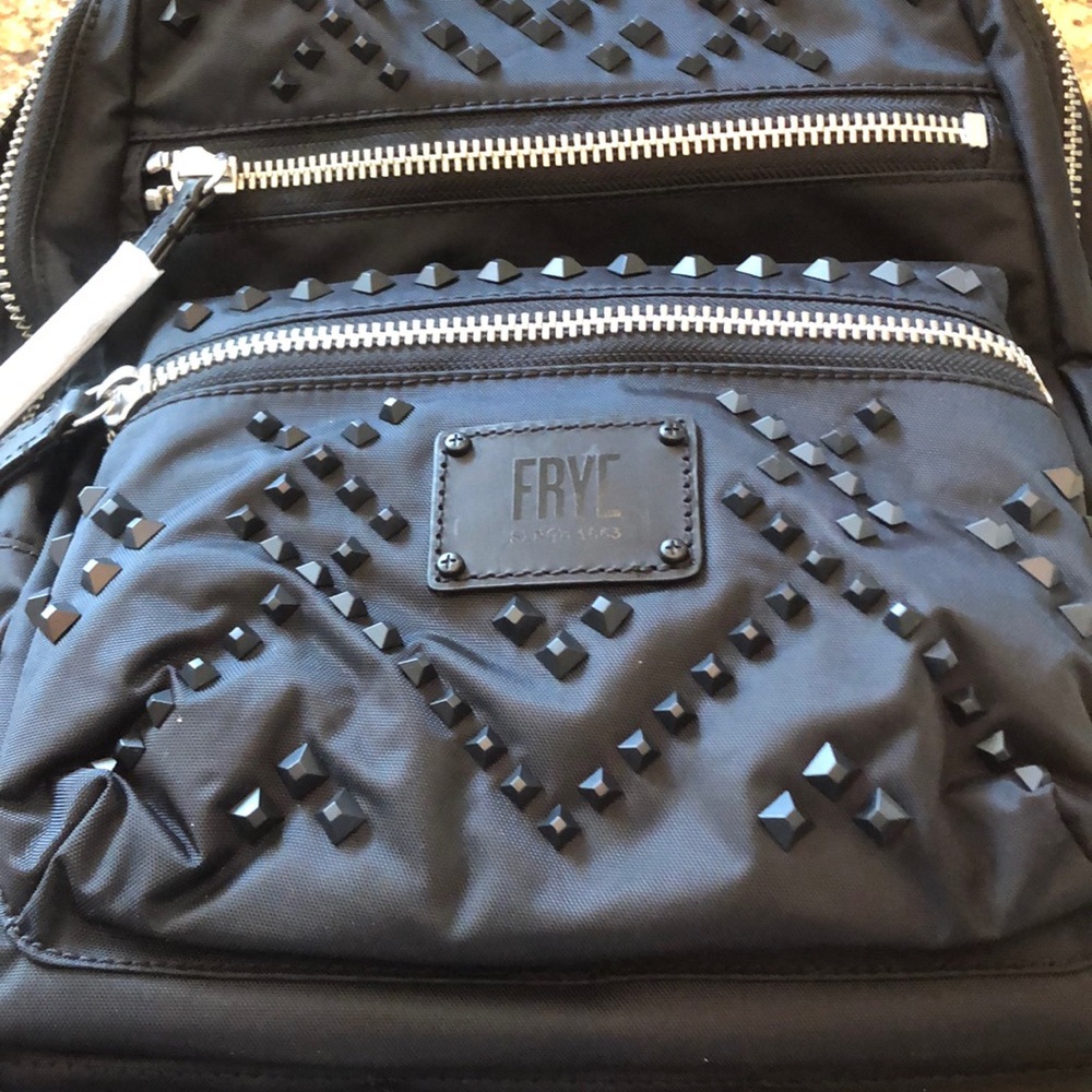 Frye studded back pack